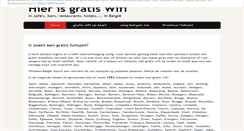 Desktop Screenshot of hierisgratiswifi.be